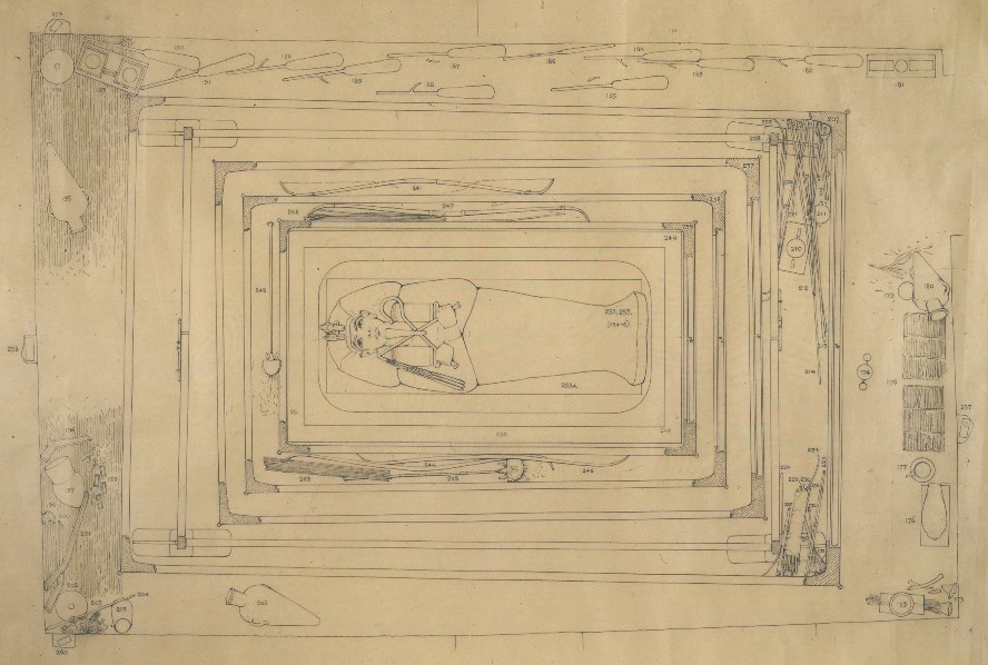 Plan of Tutankhamun's Burial Chamber