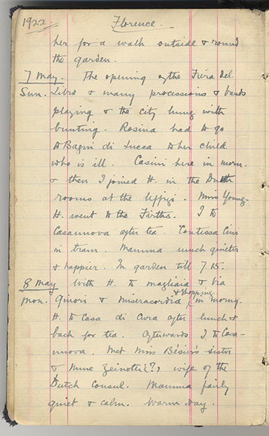 Minnie Burton's Diary, p. 2