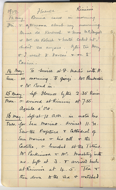 Minnie Burton's Diary, p. 10