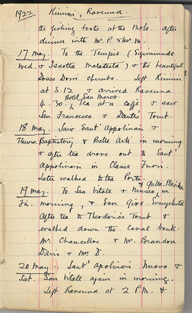 Minnie Burton's Diary, p. 11