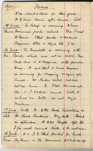 Minnie Burton's Diary, p. 18