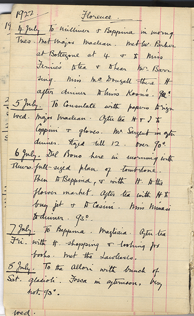 Minnie Burton's Diary, p. 22