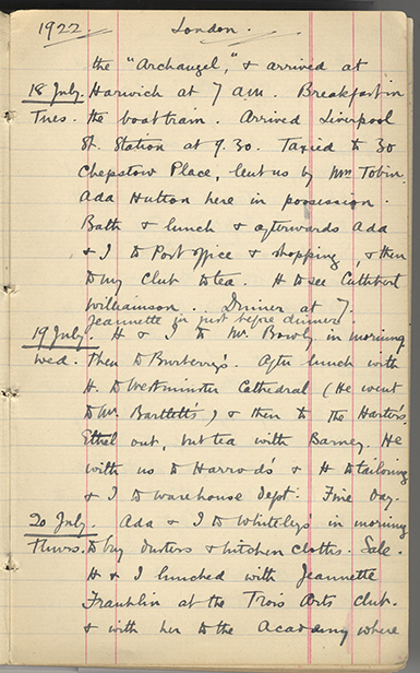 Minnie Burton's Diary, p. 27