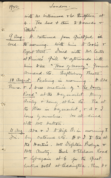 Minnie Burton's Diary, p. 33