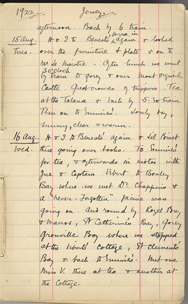 Minnie Burton's Diary, p. 35