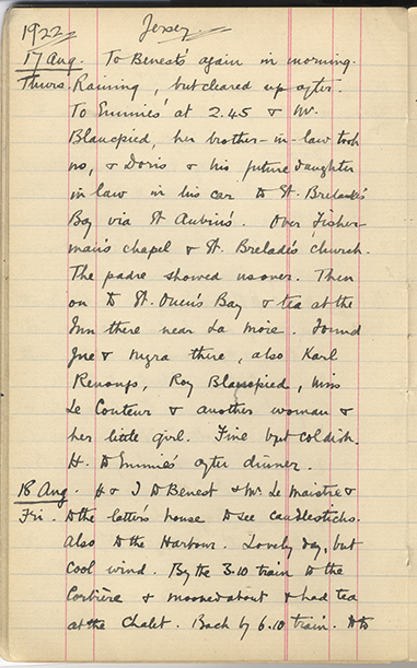 Minnie Burton's Diary, p. 36