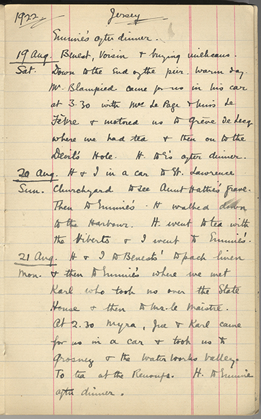 Minnie Burton's Diary, p. 37