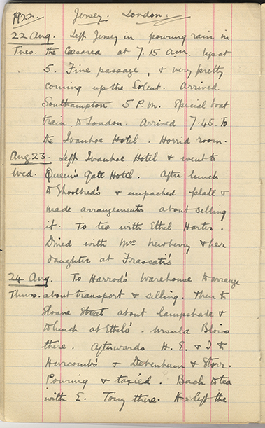 Minnie Burton's Diary, p. 38