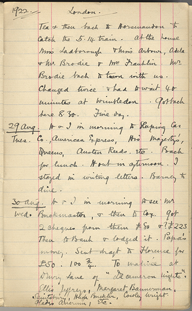 Minnie Burton's Diary, p. 41