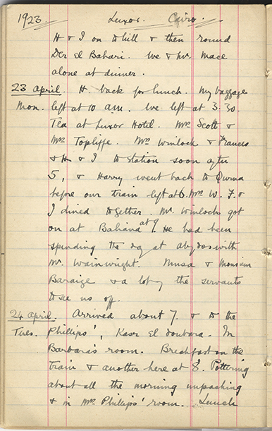 Minnie Burton's Diary, p. 90