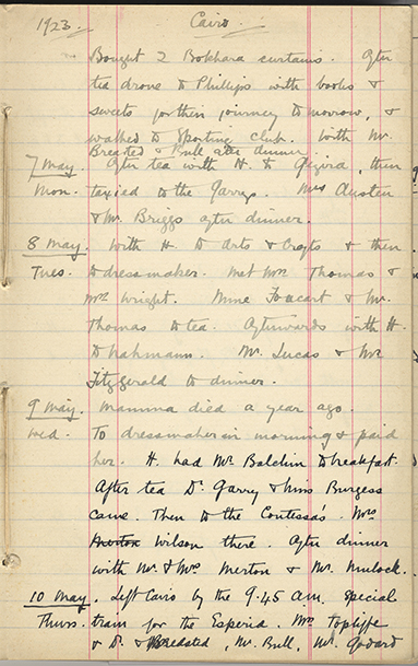 Minnie Burton's Diary, p. 95