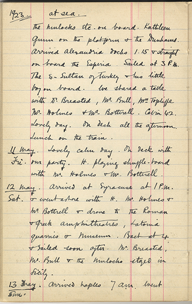 Minnie Burton's Diary, p. 96