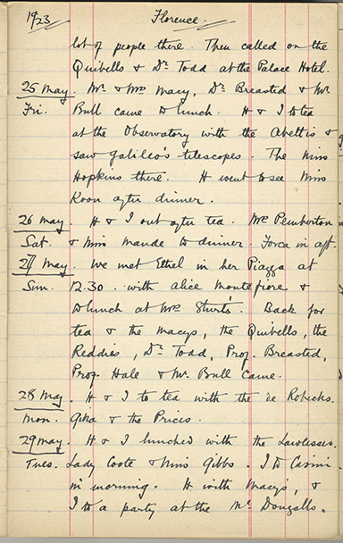 Minnie Burton's Diary, p. 99