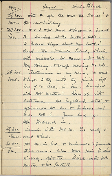 Minnie Burton's Diary, p. 149