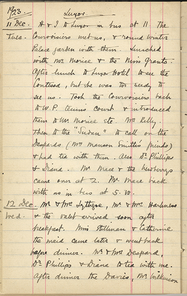 Minnie Burton's Diary, p. 152