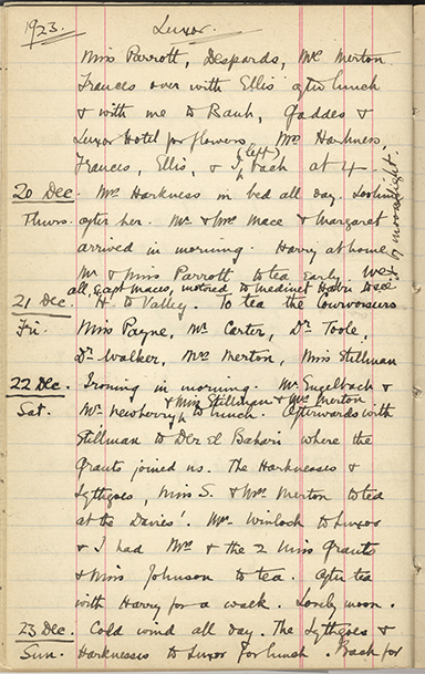 Minnie Burton's Diary, p. 154