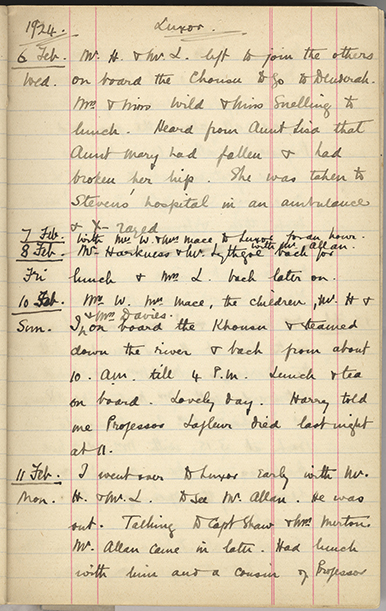 Minnie Burton's Diary, p. 167