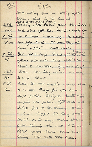 Minnie Burton's Diary, p. 254